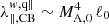 $ \lambda_{\|,\mathrm{CB}}^{w,\mathrm{q\|}}\sim M_{\mathrm{A,0}}^4\,\ell_0 $