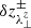 $ \delta z_{\lambda_{\perp}^{z}}^\pm $