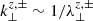 $ k_{\perp}^{z,\pm}\sim1/\lambda_{\perp}^{z,\pm} $