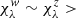 $ \chi_\lambda^w\sim\chi_\lambda^z> $