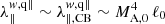 $ \lambda_{\|}^{w,\mathrm{q\|}}\sim\lambda_{\|,\mathrm{CB}}^{w,\mathrm{q\|}}\sim M_{\mathrm{A,0}}^4\,\ell_0 $