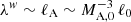 $ \lambda^{w}\sim\ell_{\mathrm{A}}\sim M_{\mathrm{A,0}}^{-3}\,\ell_0 $