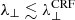 $ \lambda_\perp\lesssim \lambda_{\perp}^{\mathrm{CRF}} $