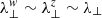 $ \lambda_{\perp}^{w}\sim\lambda_{\perp}^{z}\sim\lambda_\perp $