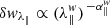 $ \delta w_{\lambda_\|}\propto(\lambda_{\|}^{w})^{\,-\alpha_{\|}^{w}} $