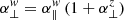 $ \alpha_{\perp}^{w}=\alpha_{\|}^{w}\,(1+\alpha_{\perp}^{z}) $