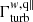 $ \Gamma_{\mathrm{turb}}^{w,\mathrm{q\|}} $