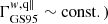 $ \Gamma_{\mathrm{GS95}}^{w,\mathrm{q\|}}\sim\mathrm{const.)} $