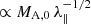 $ \propto M_{\mathrm{A,0}}\,\lambda_{\|}^{-1/2} $