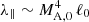 $ \lambda_{\|}\sim M_{\rm A,0}^4\,\ell_0 $