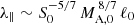 $ \lambda_{\|}\sim S_0^{-5/7}\,M_{\mathrm{A,0}}^{\,8/7}\,\ell_0 $