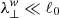$ \lambda_{\perp}^{w}\ll\ell_0 $