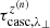 $ \tau_{\rm casc,\lambda_\perp}^{z^{(n)}} $