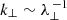 $ k_\perp \sim \lambda_{\perp}^{\,-1} $
