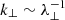$ k_\perp\sim\lambda_{\perp}^{-1} $