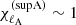 $ \chi_{\rm\ell_A}^{\rm(supA)}\sim1 $