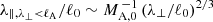$ \lambda_{\|,\lambda_\perp < \ell_{\mathrm{A}}}/\ell_0\sim M_{\mathrm{A,0}}^{\,-1}\,(\lambda_\perp/\ell_0)^{2/3} $