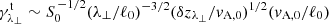 $ \gamma_{\lambda_\perp}^{\mathrm{t}}\sim S_{0}^{\,-1/2}(\lambda_\perp/\ell_0)^{-3/2}(\delta z_{\lambda_\perp}/v_{\mathrm{A,0}})^{1/2}(v_{\mathrm{A,0}}/\ell_0) $