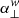 $ \alpha_{\perp}^{w} $