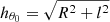 $$ \begin{aligned} h_{\theta _0}=\sqrt{R^2+l^2} \end{aligned} $$