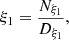 $$ \begin{aligned}&\xi _1 = \dfrac{N_{\xi _1}}{D_{\xi _1}} , \end{aligned} $$