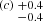 $ ^{(c)}\,^{+0.4}_{-0.4} $