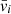 $ \bar{v}_i $