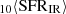 $ _{10}\langle \rm{SFR}_{\mathrm{IR}} \rangle $