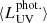 $ \langle L_{\mathrm{UV}}^{\mathrm{phot.}}\rangle $