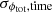 $ {{\sigma_{{{\phi_{\text{tot}}}}{\rm,time}}}} $