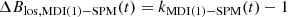 $$ \begin{aligned} \Delta {B_{\rm los}}_{\rm ,MDI(1)-SPM}(t)=k_{\rm MDI(1)-SPM}(t)-1 \end{aligned} $$