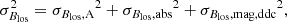 $$ \begin{aligned} \sigma _{{B_{\rm los}}}^2={\sigma _{{B_{\rm los}}\mathrm{,A}}}^2+{\sigma _{{B_{\rm los}}\mathrm{,abs}}}^2+{\sigma _{{B_{\rm los}}\mathrm{,mag,ddc}}}^2, \end{aligned} $$