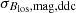 $ {{\sigma_{{{B_{\text{los}}}}{\rm,mag,ddc}}}} $
