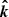 $ \boldsymbol{\hat k} $