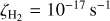 ${\zeta _{{{\rm{H}}_2}}} = {10^{ - 17}}{{\rm{s}}^{ - 1}}$