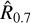 ${\hat R_{0.7}}$