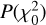 $P\left( {\chi _0^2} \right)$