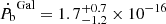 $ \dot{P_{\mathrm{b}}}^{\mathrm{Gal}}=1.7^{+0.7}_{-1.2} \times 10^{-16} $
