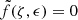 $ \tilde{f}(\zeta,\epsilon) = 0 $