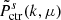 $ \tilde{P}^s_{\mathrm{ctr}}(k,\mu) $