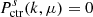 $ P_{\mathrm{ctr}}^{s}(k,\mu)=0 $