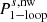 $ P_{\mathrm{1-loop}}^{s,\mathrm{nw}} $