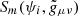$ S_m(\psi_i,\tilde g_{\mu\nu}) $