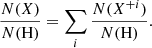 $$ \begin{aligned} \frac{N(X)}{N(\mathrm{H} )} = \sum _i \frac{N(X^{+i})}{N(\mathrm{H} )}. \end{aligned} $$