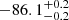 $ -86.1 _{ -0.2 }^{+ 0.2 } $