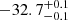 $ -32.7 _{ -0.1 }^{+ 0.1 } $