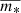 $ \overline{m_*} $