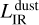 ${\rm{L}}_{{\rm{IR}}}^{{\rm{dust}}}$