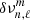 $ \delta \nu^{m}_{n,\ell} $