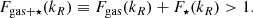 $$ \begin{aligned} {F_{\rm gas+\star }}({k_R})\equiv {F_{\rm gas}}({k_R})+{F_\star }({k_R})>1. \end{aligned} $$